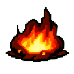 Lava Refrigerado — sprite pixel art 256×256