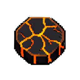 Lava Rachada (16-Bit) — sprite pixel art 256×256