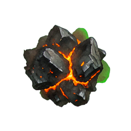 Lava Cracked (Atmospheric) - 256x256 pixel art sprite