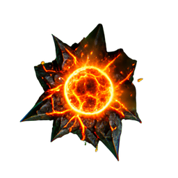 Lava Cracked (VFX) - 256x256 pixel art sprite