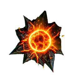 Lava Cracked (VFX) — 256×256 pixel art sprite