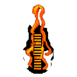 Lava Flow (16-Bit) - 256x256 pixel art sprite