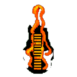 Flux de Lava (16-Bit) — sprite pixel art 256×256