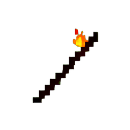 Lava Flow (Low-Res) - 256x256 pixel art sprite