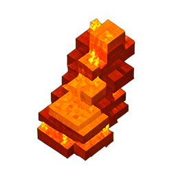 Lava Flow (Voxel) - 256x256 pixel art sprite