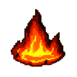 Lava Flow - 256x256 pixel art sprite