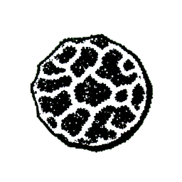 Lava Pool (1-Bit) - 256x256 pixel art sprite