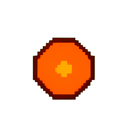 Lava Pool (Low-Res) - 256x256 pixel art sprite