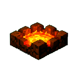 Lava Pool - 256x256 pixel art sprite