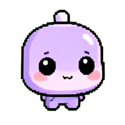 ラベンダーサシェ袋 — 256×256 ピクセルアートスプライト