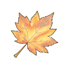 Queda de Folhas de Outono — sprite pixel art 256×256