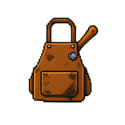 Leder-Schürze — 256×256 Pixel-Art-Sprite