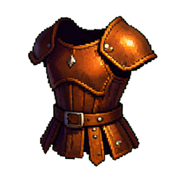 Lederrüstung — 256×256 Pixel-Art-Sprite