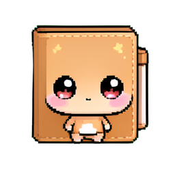 革の日記帳 — 256×256 ピクセルアートスプライト
