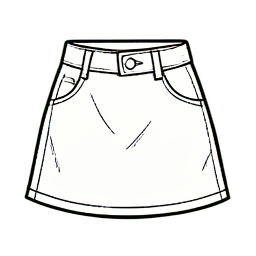 Leather Skirt Mini — 256×256 pixel art sprite