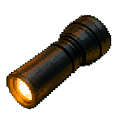 Lampe torche LED — sprite pixel art 256×256