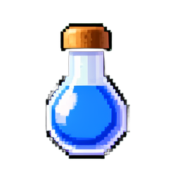Potion de Santé Légendaire — sprite pixel art 256×256