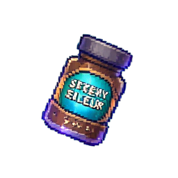 Elixir de Velocidade Lendário — sprite pixel art 256×256
