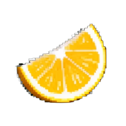 Fatia de limão — sprite pixel art 256×256