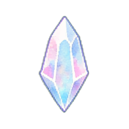 Kleiner Kristall — 256×256 Pixel-Art-Sprite