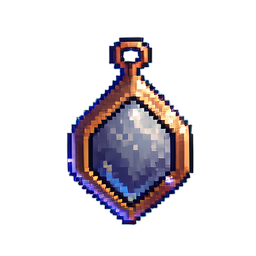 Pendentif de Sagesse Mineur (Cinématique) — sprite pixel art 256×256