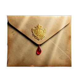 Letter Envelope (HD-2D) - 256x256 pixel art sprite