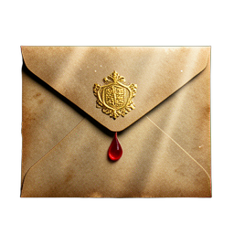 Enveloppe de lettre (HD-2D) — sprite pixel art 256×256