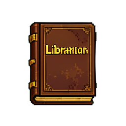 Bibliotecario (16-bit) — sprite pixel art 256×256