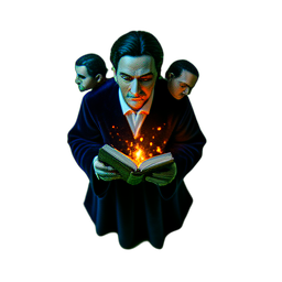 Bibliothekar (Filmisch) — 256×256 Pixel-Art-Sprite
