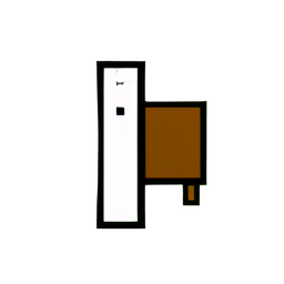 司書 (低解) — 256×256 ピクセルアートスプライト