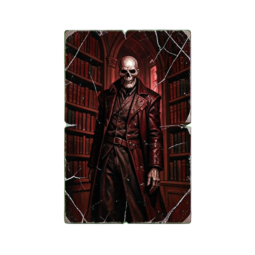 Library Forbidden Stacks — 512×512 pixel art sprite