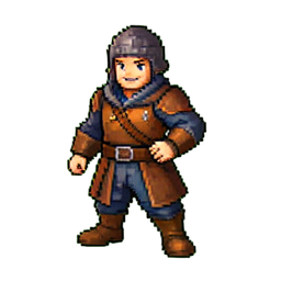 Érudit de la Bibliothèque — sprite pixel art 256×256