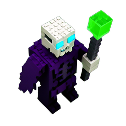 Lich (Voxel) - 256x256 pixel art sprite