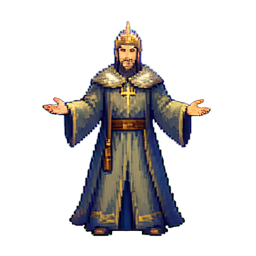 Sacerdote del Dominio de la Vida — sprite pixel art 256×256