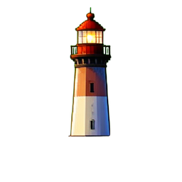 Lighthouse - 256x256 pixel art sprite