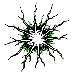 Lightning Sword (1-Bit) - 256x256 pixel art sprite