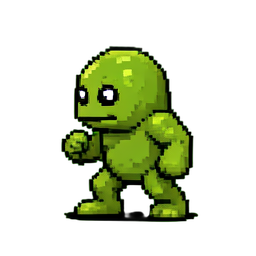 Herói de baba lima — sprite pixel art 256×256
