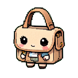 亚麻信使包 — 256×256 像素游戏素材