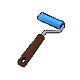 Fusselrolle — 256×256 Pixel-Art-Sprite