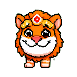 Lion Dance Head — 256×256 pixel art sprite