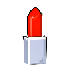 Rouge à lèvres — sprite pixel art 256×256