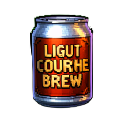 Boisson de courage liquide — sprite pixel art 256×256