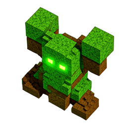 Living Armor (Voxel) - 256x256 pixel art sprite