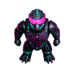 Lizard Soldier (Cyberpunk) - 256x256 pixel art sprite