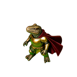 Lizard Soldier (HD-2D) - 256x256 pixel art sprite