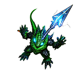 Lizard Soldier (VFX) - 256x256 pixel art sprite