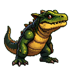 Lizard Soldier - 256x256 pixel art sprite