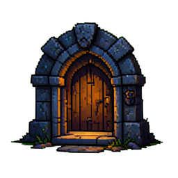 Locked Altar — 256×256 pixel art sprite