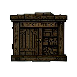 Locked Stocks — 256×256 pixel art sprite