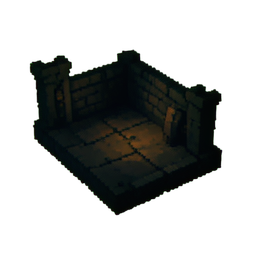 Sol du piège verrouillé — sprite pixel art 256×256